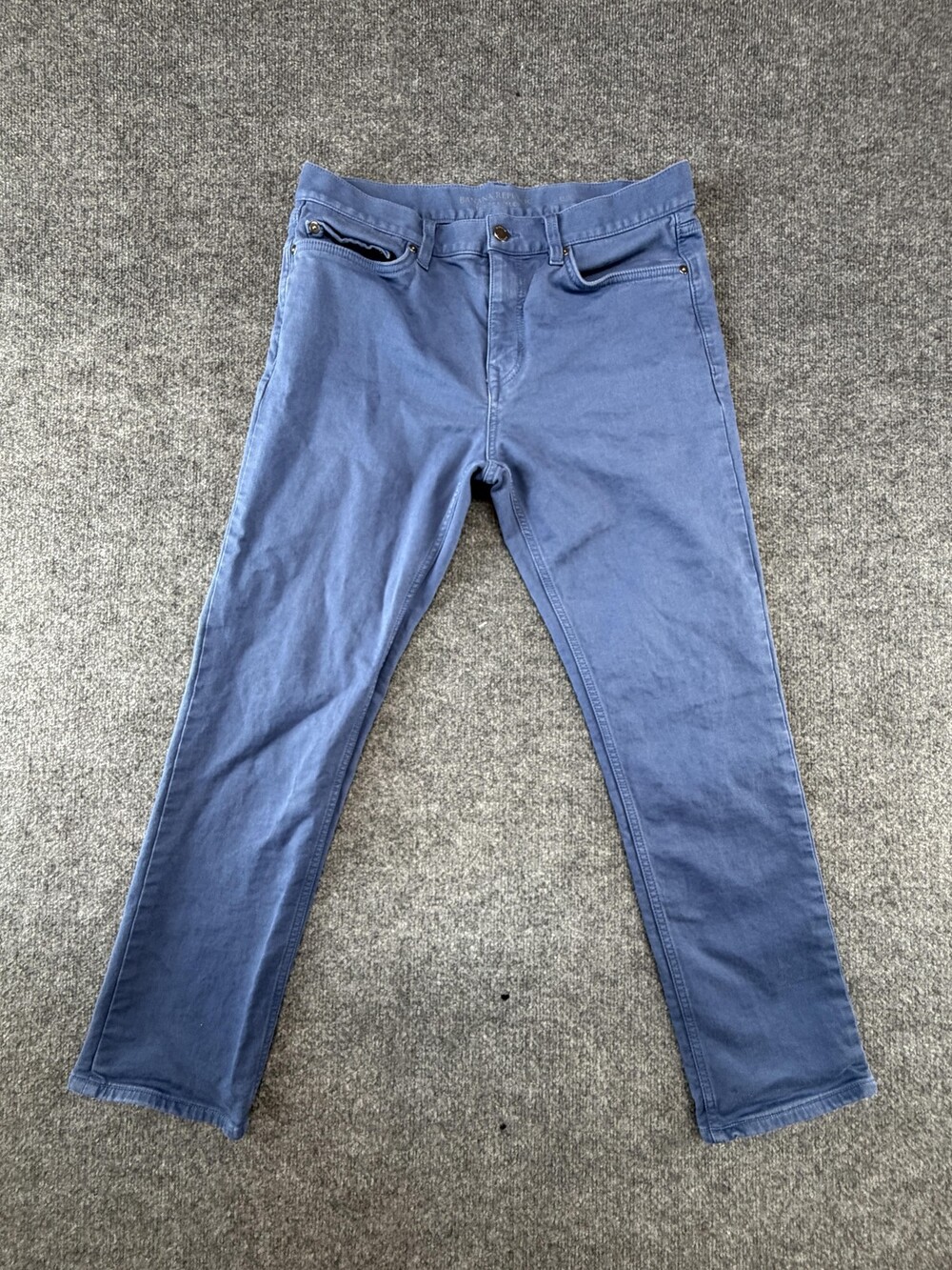 Banana Republic Aiden Traveler Jeans Mens 33x29 Blue Slim Stretch Denim Tapered